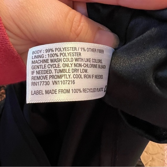 Isabel Maternity Dress Black Rust Floral Metallic - Picture 12 of 12